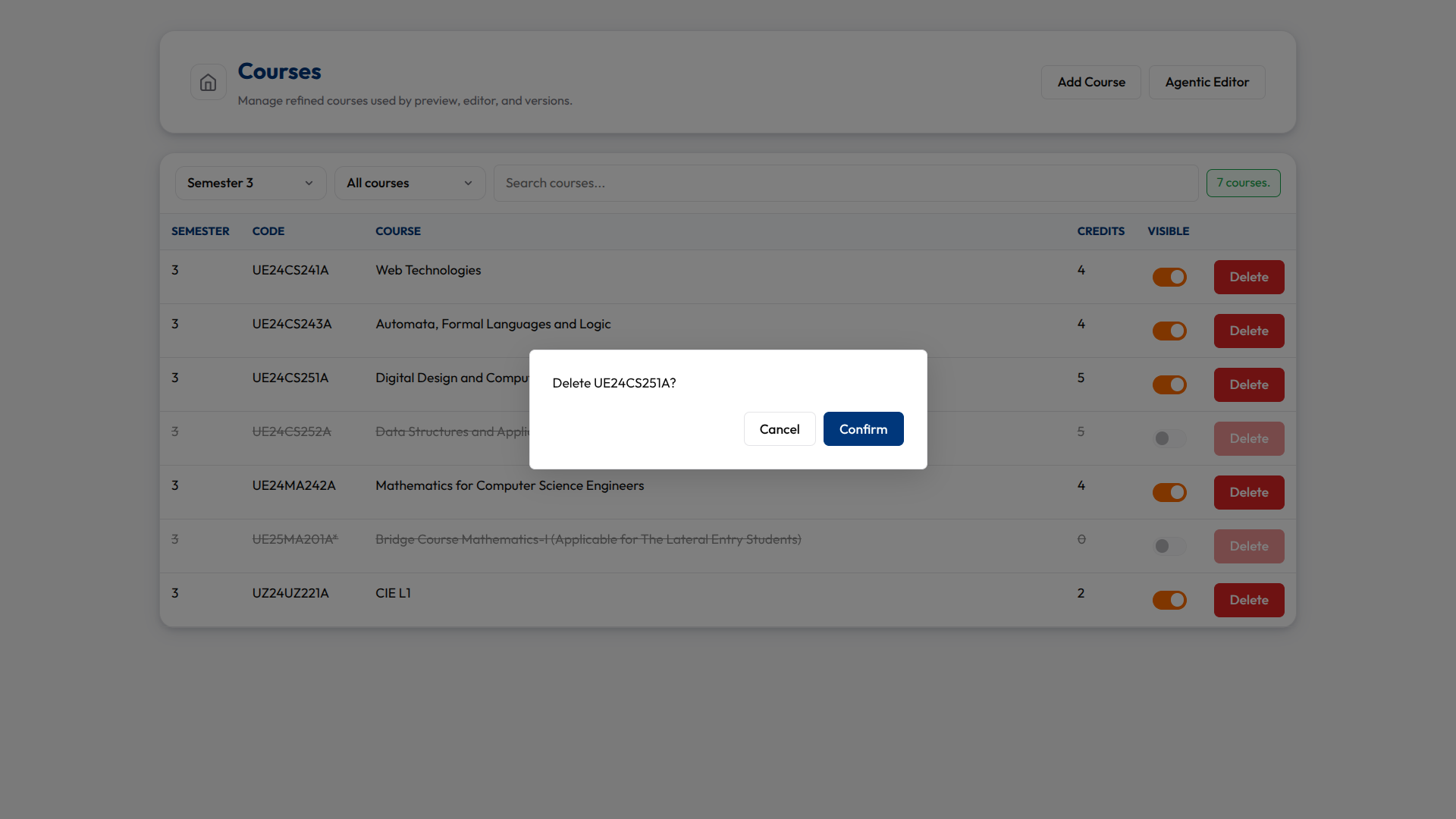 Delete Modal